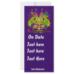 Event Mardi Gras The Queen Style 2 Plse View Notes Rack Card Template
