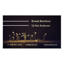Event or Dj services business card