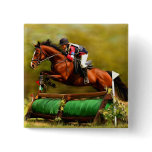 Eventer - Horse Art Pinback Buttons
