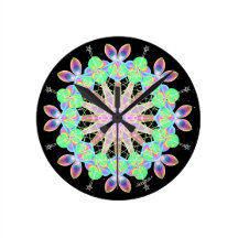 Everflowing Abundance Round Wall Clock