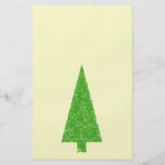 Evergreen Fir Tree. Green Yellow. Christmas. Flyer Design