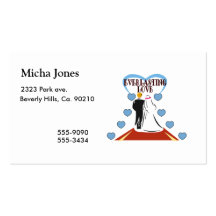 Everlasting Love Wedding Business Card Templates