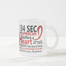 Every 34 Seconds Daddy Heart Disease / Attack Coffee Mug