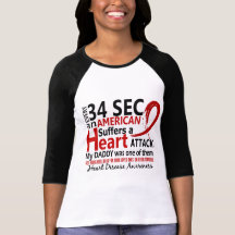 Every 34 Seconds Daddy Heart Disease / Attack T-shirts