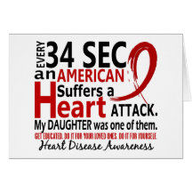 Every 34 Seconds Daughter Heart Disease / Attack Card