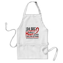 Every 34 Seconds Me Heart Disease / Attack Aprons