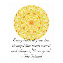 Every blade of grass has its angel that bends..... postcards