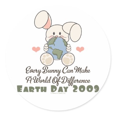 Every Bunny Earth Day Stickers by GreenTeesGifts