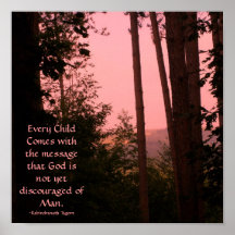 Every Child Comes withthe message...Poster