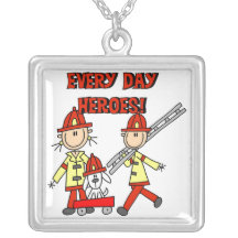 Every Day Heroes Firefighter Necklace