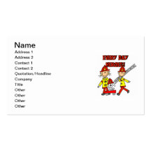 Every Day Heroes Firefighters T-shirts and Gifts Business Card Templates