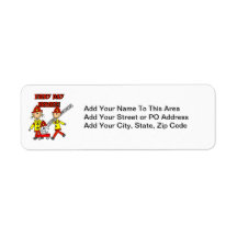 Every Day Heroes Firefighters T-shirts and Gifts Custom Return Address Labels