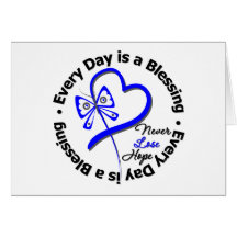 Every Day is a Blessing - Hope Colon Cancer Greeting Cards