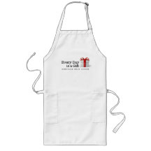 Every Day is a Gift: STRONGER THAN CANCER long apr Aprons