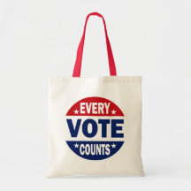 Every Vote Counts Tote Bag