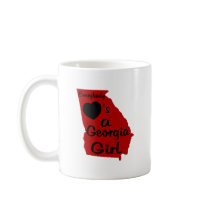 Everybody Loves a Georgia Girl Red and Black Mug