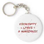 Everybody Loves A Manicurist Keychains