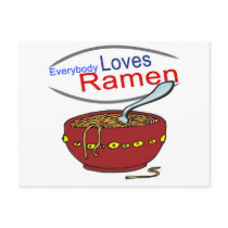 Everybody Loves Ramen Parody Post Cards
