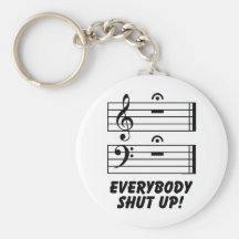 Everybody Shut Up! Keychains