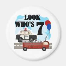 Everyday Heroes 7th Birthday Refrigerator Magnets