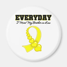 Everyday I Miss My Brother-in-Law Military Fridge Magnet
