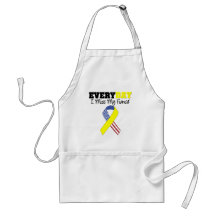 Everyday I Miss My Fiancé Military Apron
