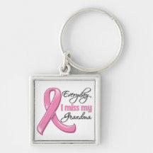 Everyday I Miss My Grandma Breast Cancer Key Chains