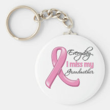 Everyday I Miss My Grandmother Breast Cancer Keychain