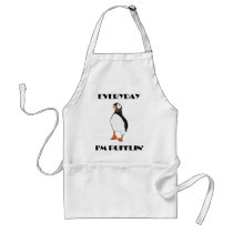 Everyday I'm Pufflin Puffin Bird Apron