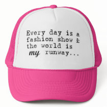 everyday is a fashion show mesh hats