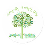 Everyday Is Earth Day Tees and Gifts Stickers
