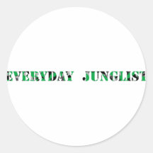 Everyday Junglist (Green) Sticker