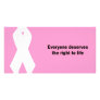 Everyone deserves the right to life personalized photo card
