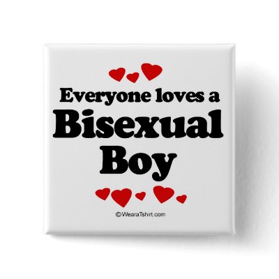 Everyone loves a bisexual pin by humortees