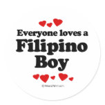 Everyone Loves a Filipino Boy T-shirt Sticker