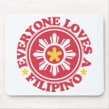 Everyone Loves a Filipino - Red Mousepad