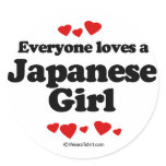 Everyone loves a Japanese girl Sticker