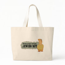 Everyone loves a Jewish boy Tote Bags