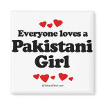Everyone loves a Pakistani girl Refrigerator Magnet