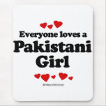 Everyone loves a Pakistani girl Mouse Mats