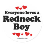 Everyone loves a Redneck boy Round Sticker