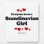 Everyone loves a Scandinavian girl Mouse Pad