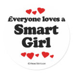 Everyone loves a Smart girl stickers