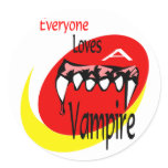 Everyone Loves A Vampire Stickers