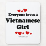 Everyone loves a Vietnamese girl Mouse Mats