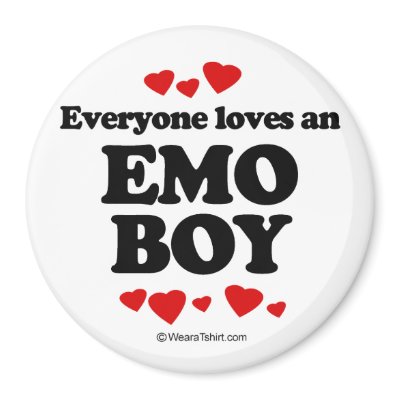Everyone loves an Emo boy Refrigerator Magnet by humortees