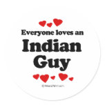 Everyone Loves an Indian Guy T-shirt stickers
