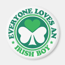 Everyone Loves an Irish Boy Fridge Magnets