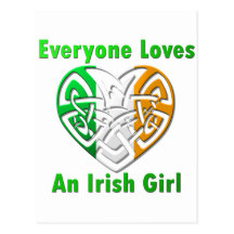 Everyone Loves An Irish Girl Postcards