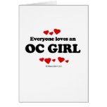 Everyone Loves an OC Girl T-shirt Card